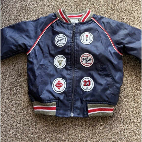 Boys Baseball 18 Months Nylon RN16435 Fall Spring Coat Jacket Baby Gifts - Picture 2 of 7